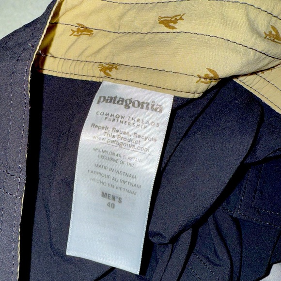 Patagonia Men’s charcoal Stretch Planing 10” inseam Board Shorts 40 - Picture 7 of 13